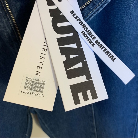 NWT Rotate Birger Christensen Jada Jeans in Dark Blue, Size 40/US8 - Picture 11 of 14